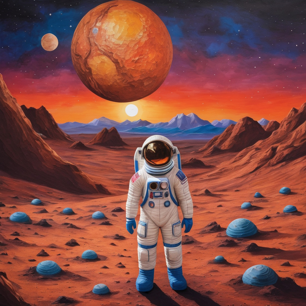 Astronaut on mars